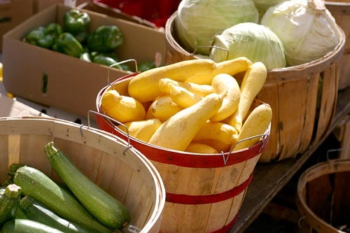 Baskets of vegeables