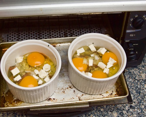 Toaster Oven Baked Eggs