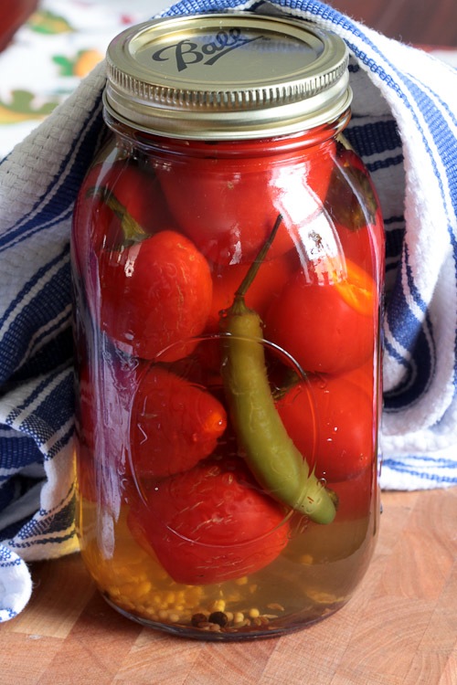 pickled hot peppers