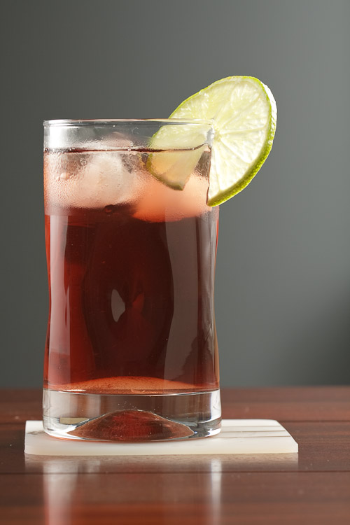 Jamaica Iced tea, made with the infusion of the hibiscus flower